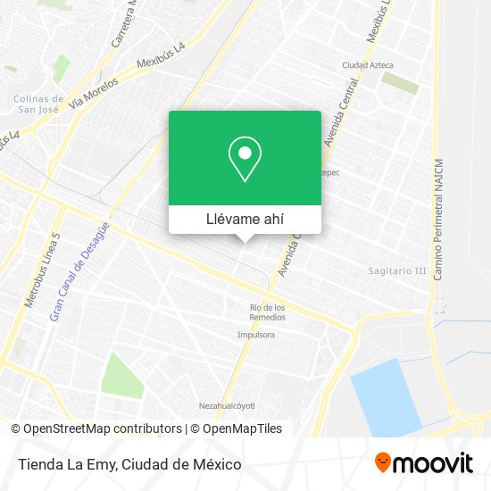 Mapa de Tienda La Emy