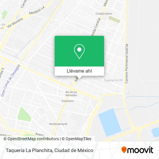 Mapa de Taqueria La Planchita