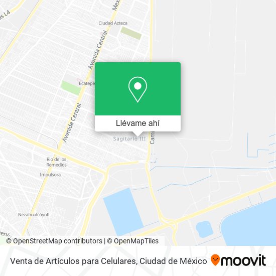 Mapa de Venta de Artículos para Celulares