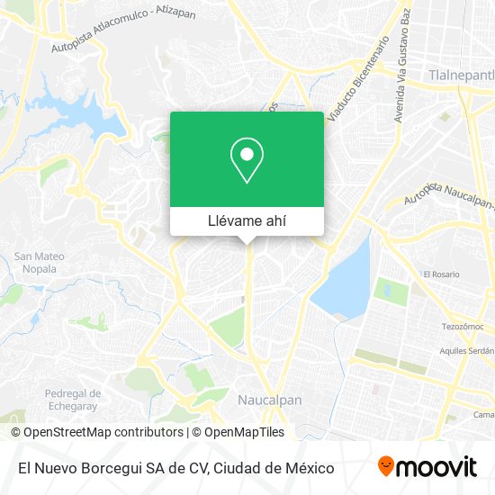 Mapa de El Nuevo Borcegui SA de CV
