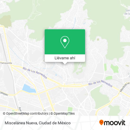 Mapa de Miscelánea Nueva