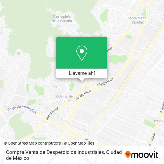 Mapa de Compra Venta de Desperdicios Industriales