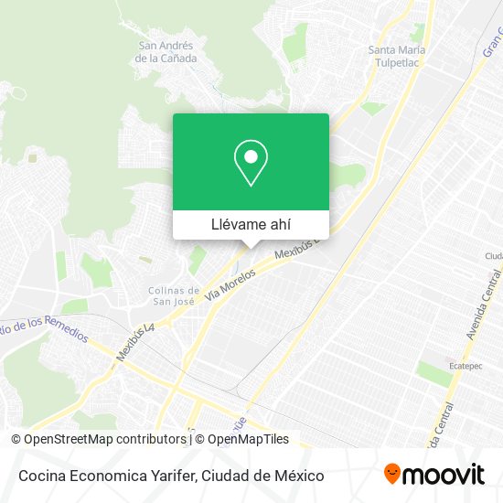 Mapa de Cocina Economica Yarifer