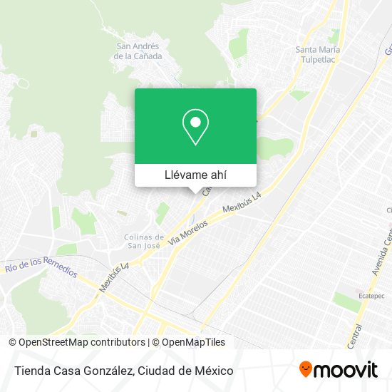 Mapa de Tienda Casa González