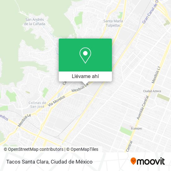 Mapa de Tacos Santa Clara