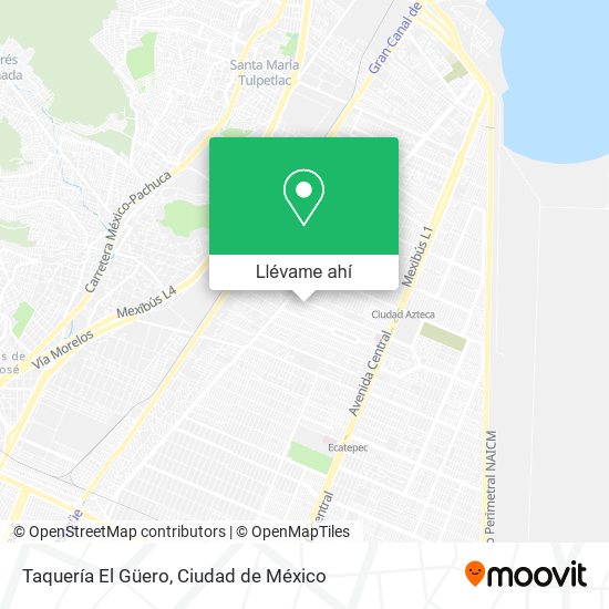 Mapa de Taquería El Güero