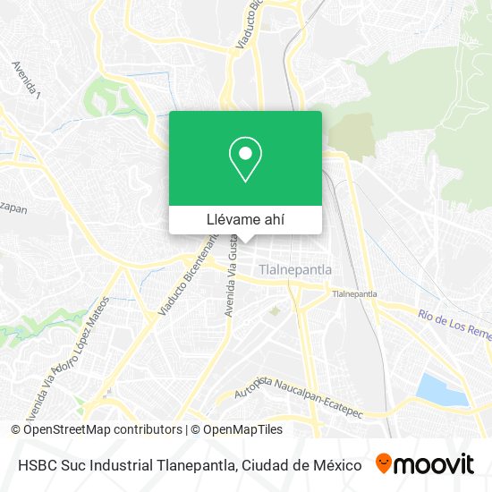 Mapa de HSBC Suc Industrial Tlanepantla