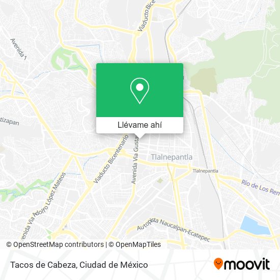 Mapa de Tacos de Cabeza