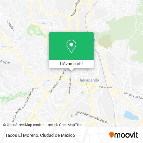 Mapa de Tacos El Moreno