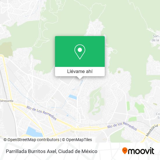 Mapa de Parrillada Burritos Axel