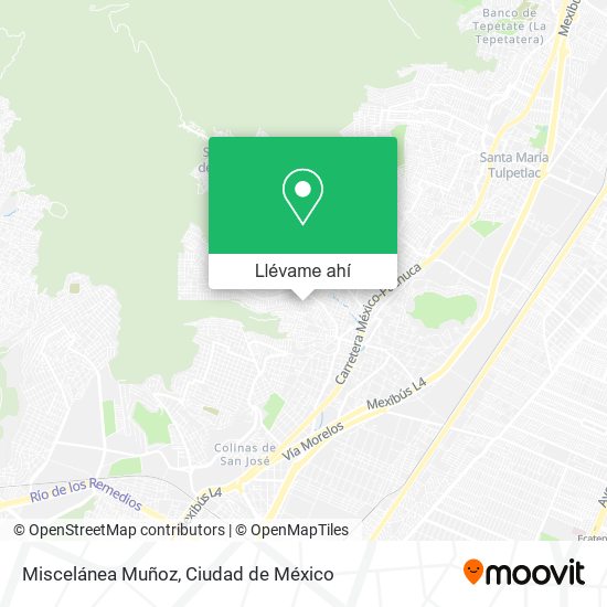 Mapa de Miscelánea Muñoz