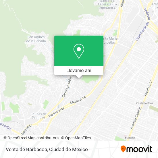 Mapa de Venta de Barbacoa