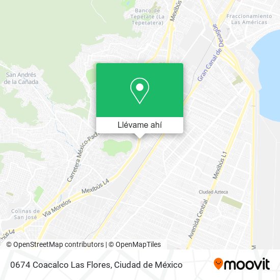 Mapa de 0674 Coacalco Las Flores