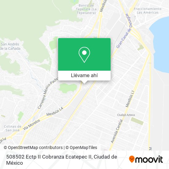 Mapa de 508502 Ectp II Cobranza Ecatepec II