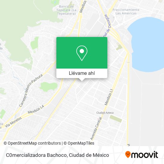 Mapa de C0mercializadora Bachoco