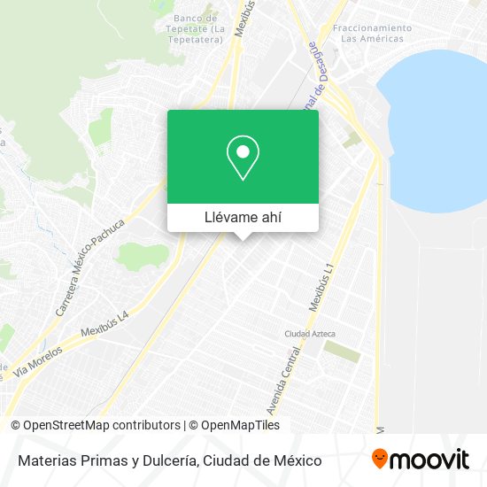 Mapa de Materias Primas y Dulcería