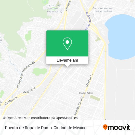 Mapa de Puesto de Ropa de Dama