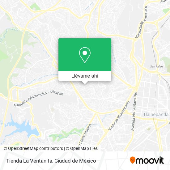 Mapa de Tienda La Ventanita