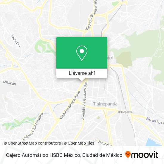 Mapa de Cajero Automático HSBC México