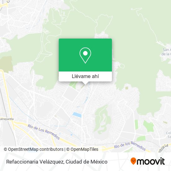 Mapa de Refaccionaria Velázquez