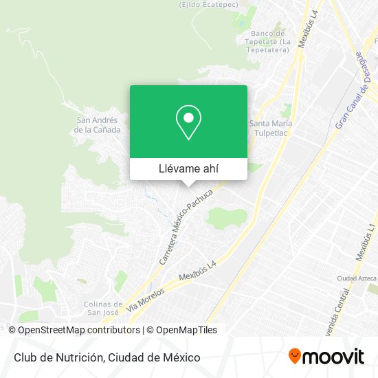 Mapa de Club de Nutrición