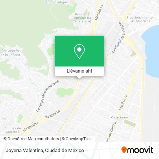 Mapa de Joyería Valentina
