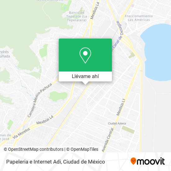 Mapa de Papeleria e Internet Adi