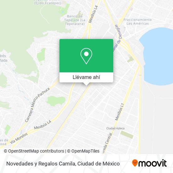 Mapa de Novedades y Regalos Camila