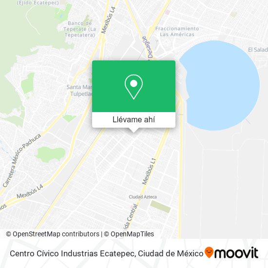 Mapa de Centro Cívico Industrias Ecatepec