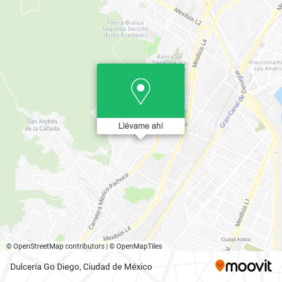 Mapa de Dulcería Go Diego