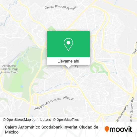 Mapa de Cajero Automático Scotiabank Inverlat