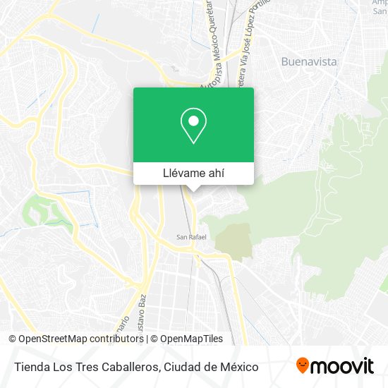 Mapa de Tienda Los Tres Caballeros