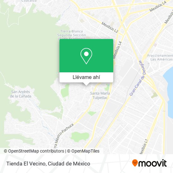 Mapa de Tienda El Vecino