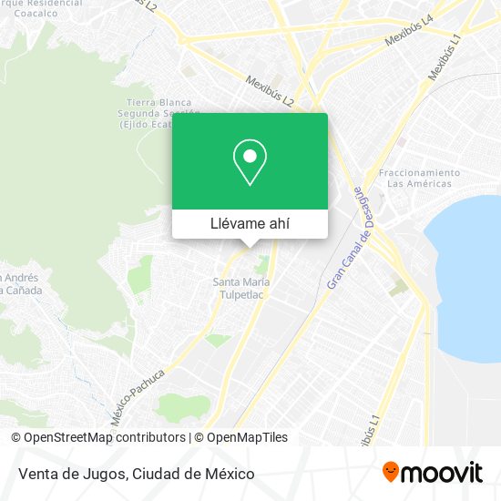 Mapa de Venta de Jugos