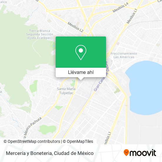 Mapa de Mercería y Boneteria