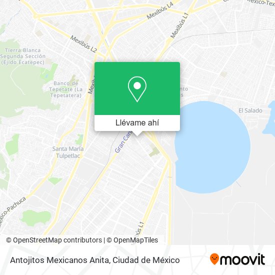 Mapa de Antojitos Mexicanos Anita