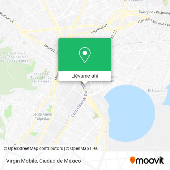 Mapa de Virgin Mobile