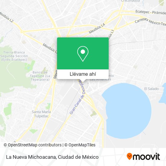 Mapa de La Nueva Michoacana