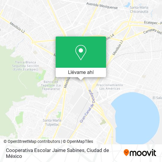Mapa de Cooperativa Escolar Jaime Sabines
