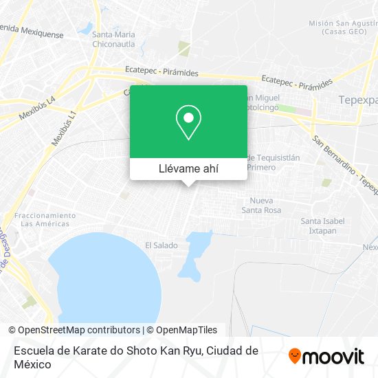 Mapa de Escuela de Karate do Shoto Kan Ryu