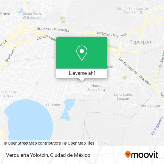 Mapa de Verdulería Yolotzin