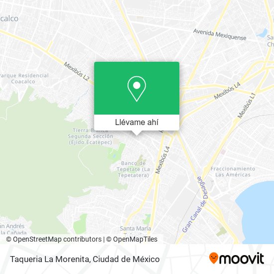 Mapa de Taqueria La Morenita