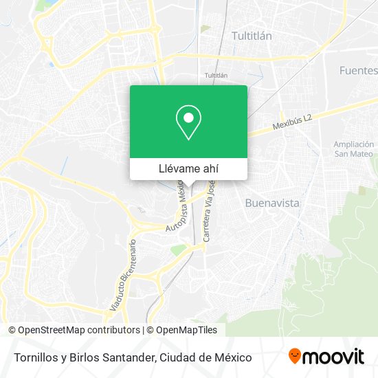 Mapa de Tornillos y Birlos Santander