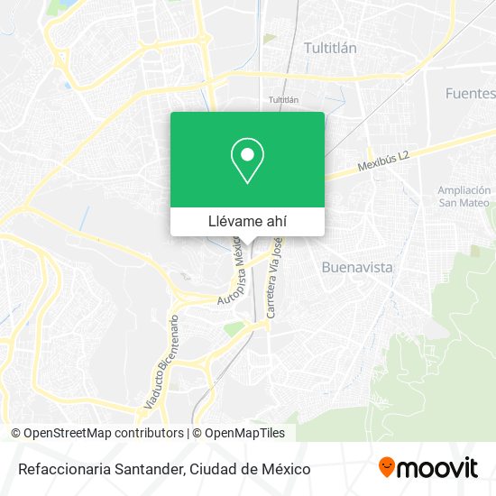 Mapa de Refaccionaria Santander