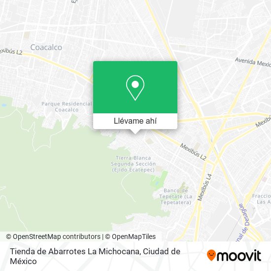 Mapa de Tienda de Abarrotes La Michocana