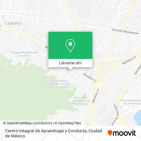 Mapa de Centro Integral de Aprendizaje y Conducta