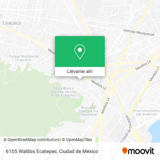 Mapa de 6105 Waldos Ecatepec