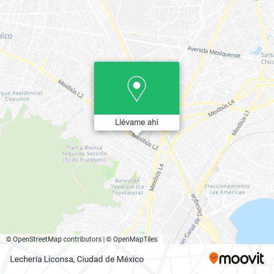 Mapa de Lechería Liconsa