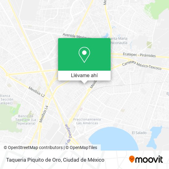 Mapa de Taqueria Piquito de Oro