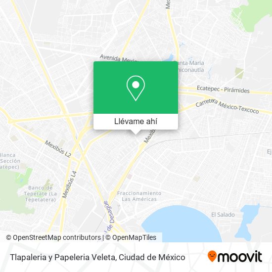 Mapa de Tlapaleria y Papeleria Veleta